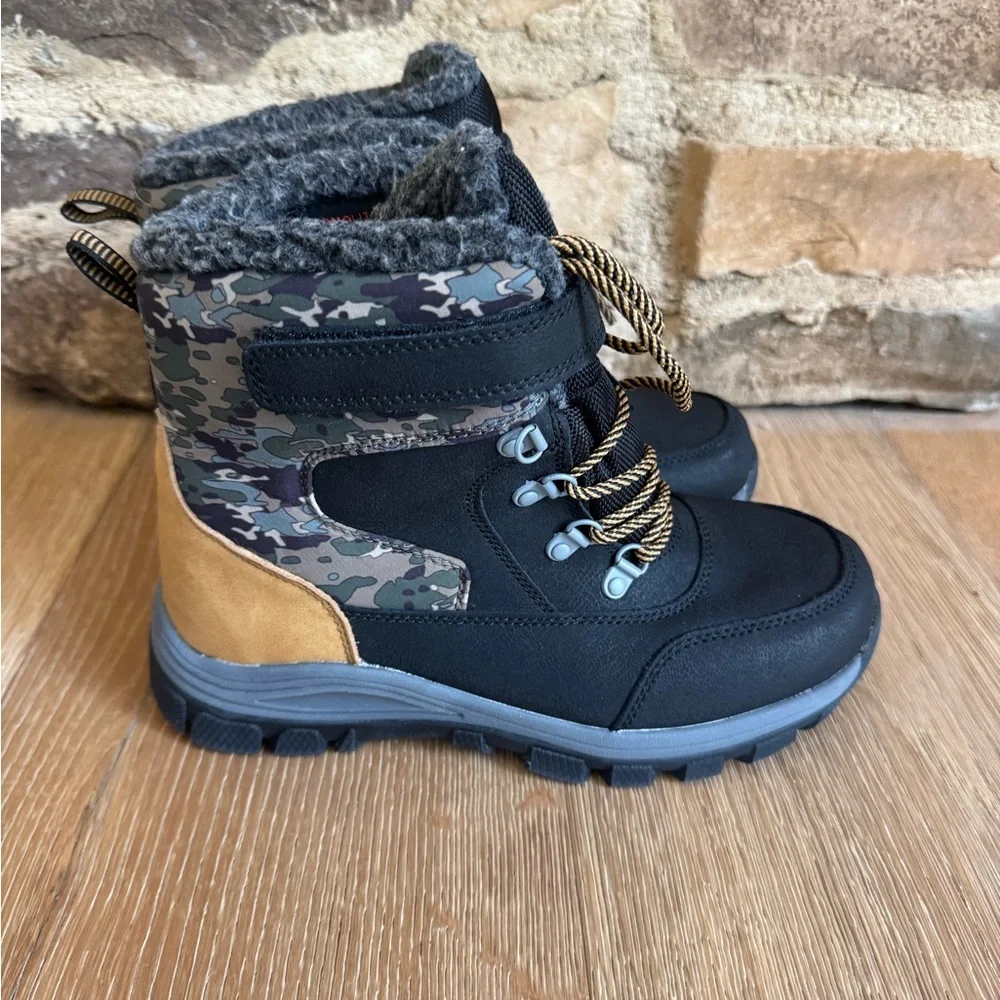 Thermolite NEW All In Motion Black Tan Camo Big Kids Sz4 Winter Boots pricefirm